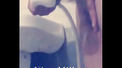 Wet Hot Curvy Babe take Sexy shower washing pussy and showing hot cleavage